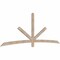 Ekena Millwork Alberta Smooth Timber Gable Bracket, Douglas Fir, 108"W x 40"H x 1 1/2"D x 3 1/2"F, 9/12 Pitch GBW108X40X0204ALB00SDF - alternate 3